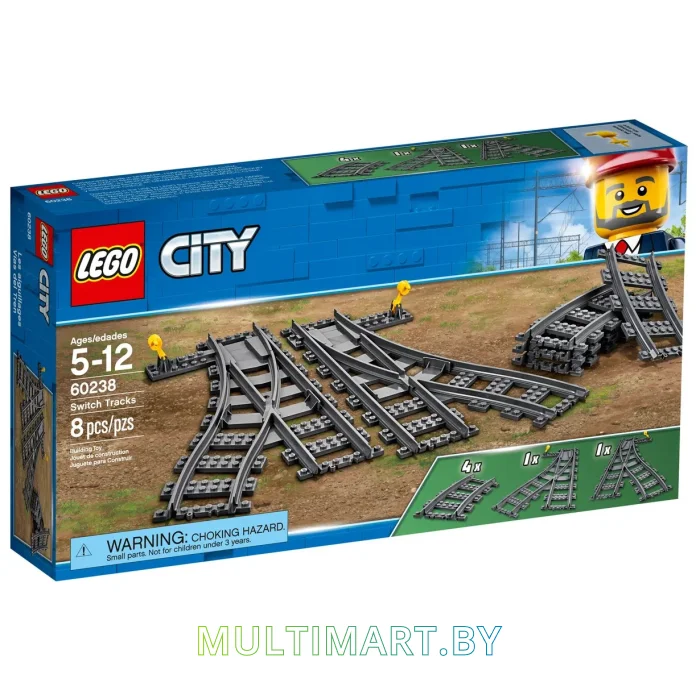 Конструктор LEGO City 60238 Железнодорожные стрелки